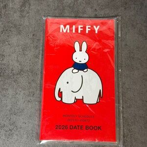 miffy Red Planner with White Elephant Illustration